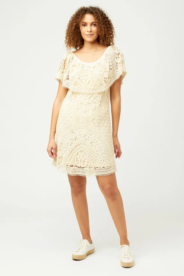 Clothing Dresses XCVI Niccola Crochet Dress Natural