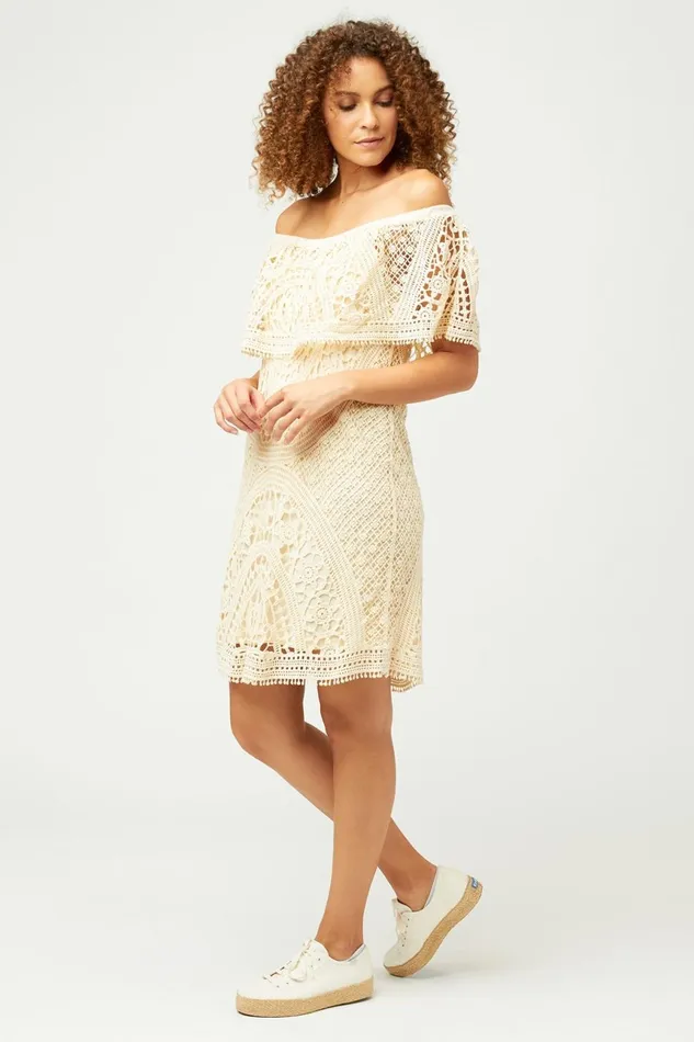 Clothing Dresses XCVI Niccola Crochet Dress Natural