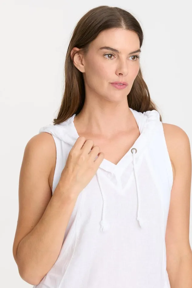 Clothing Dresses XCVI Sumi Hooded Tank Dress 20 White