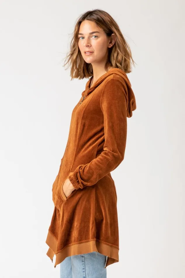 Clothing Jackets XCVI Demitra Hooded Jacket Golden Topaz