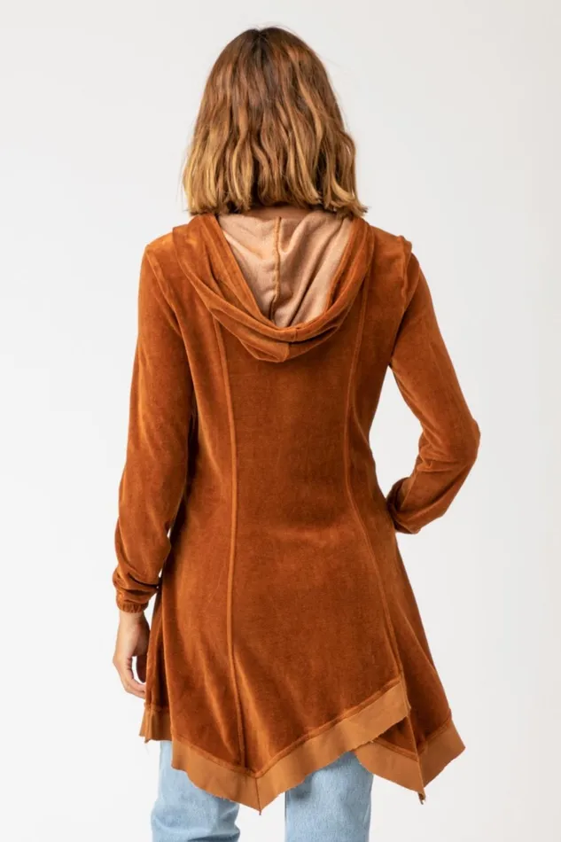 Clothing Jackets XCVI Demitra Hooded Jacket Golden Topaz