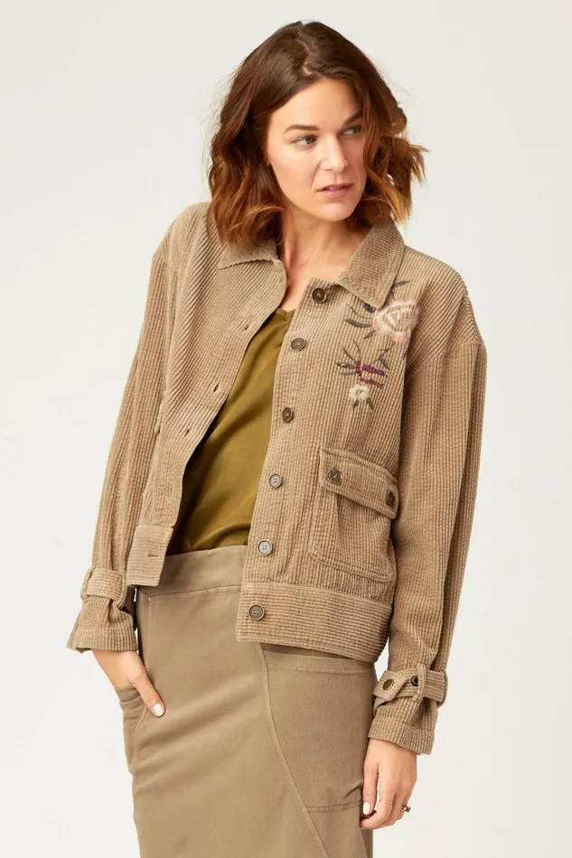 Clothing Jackets XCVI Elki Relaxed Jacket Rural Pigment