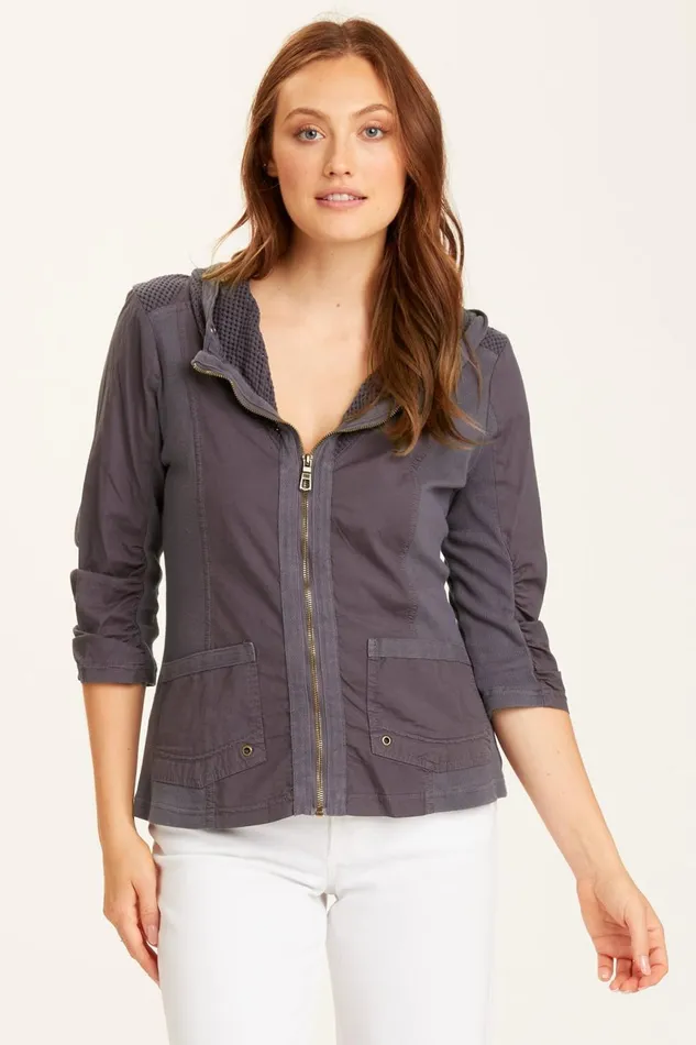 Clothing Jackets XCVI Fjord Jacket Charcoal