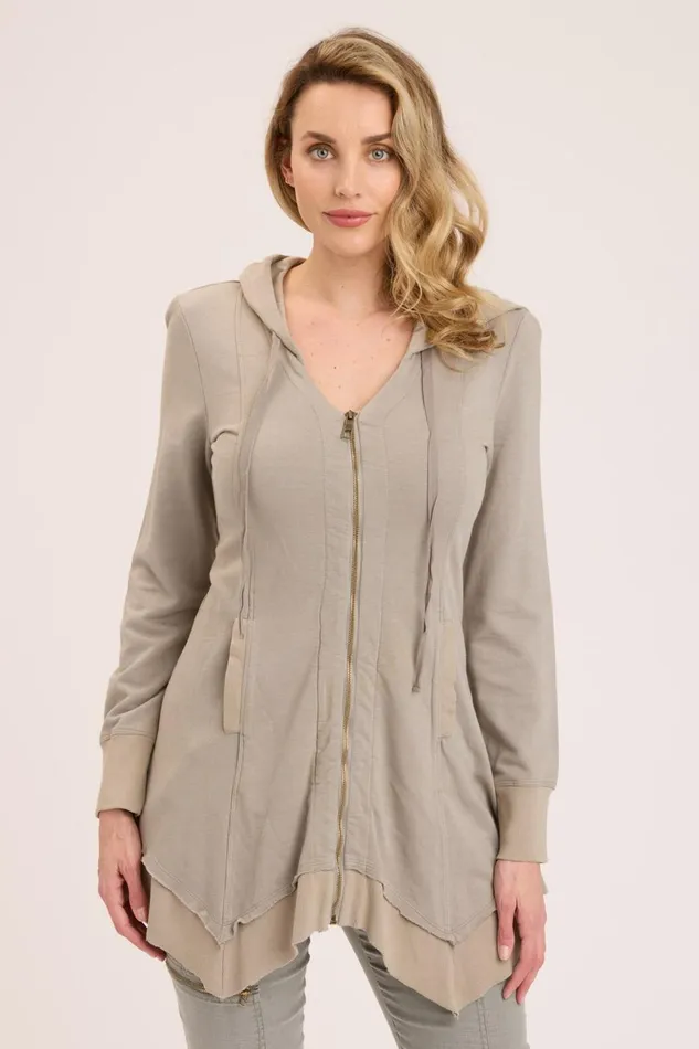 Clothing Jackets XCVI Fleece Mercantile Jacket Frost
