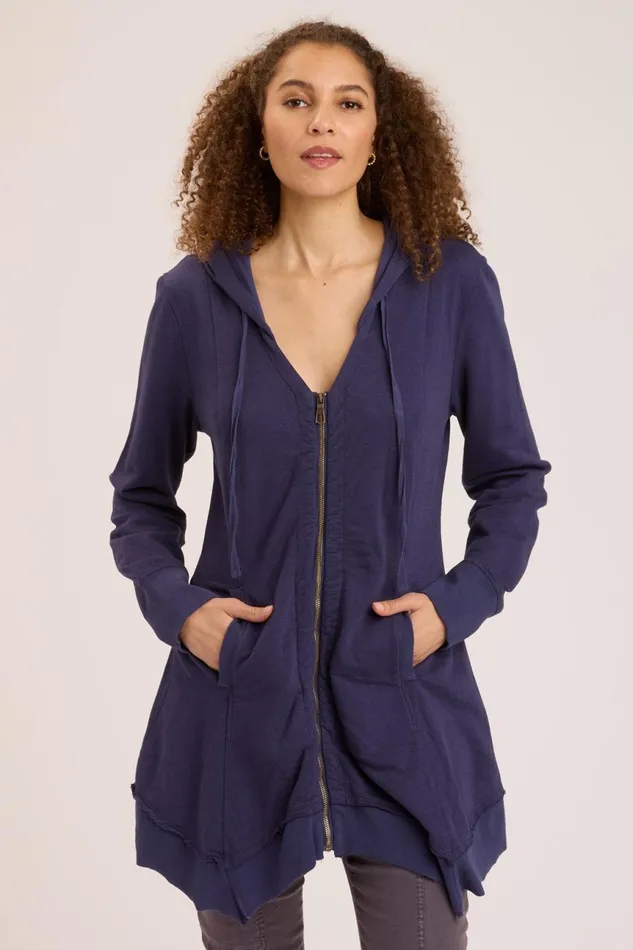 Clothing Jackets XCVI Fleece Mercantile Jacket Navy