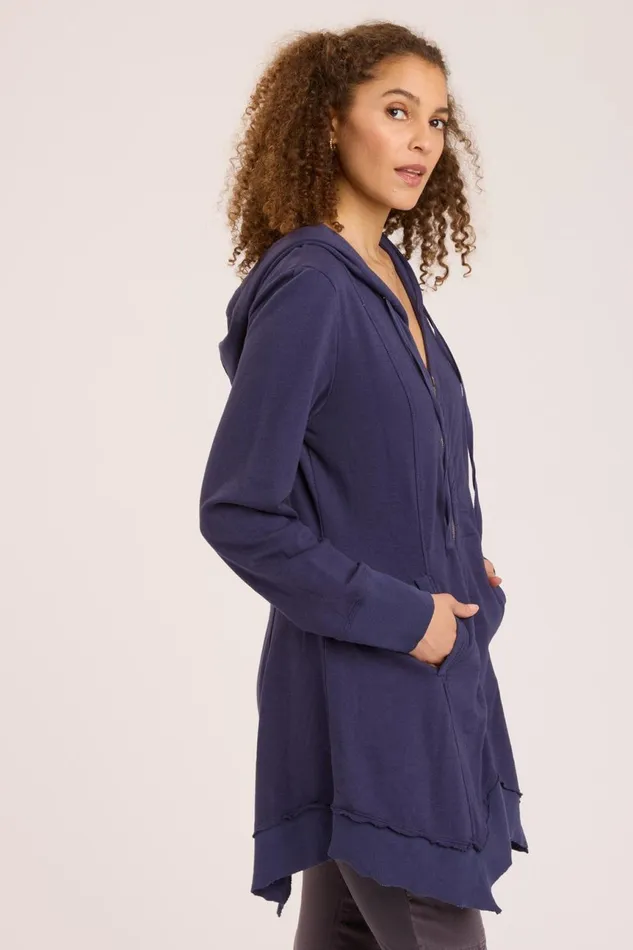 Clothing Jackets XCVI Fleece Mercantile Jacket Navy