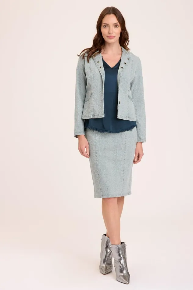 Clothing Jackets XCVI Ingelbert Blazer Dew Drop Pigment