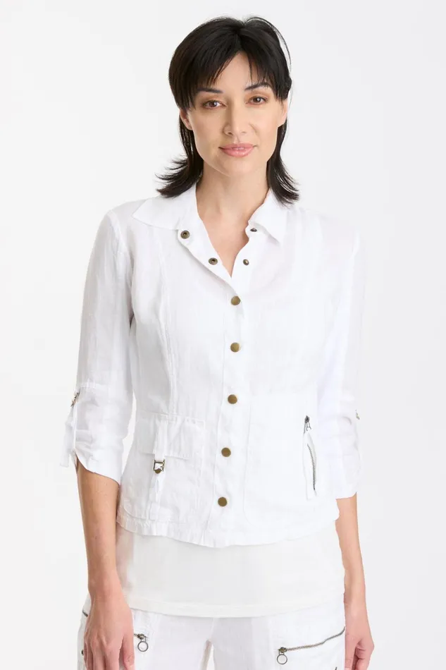 Clothing Jackets XCVI Waldron Jacket White