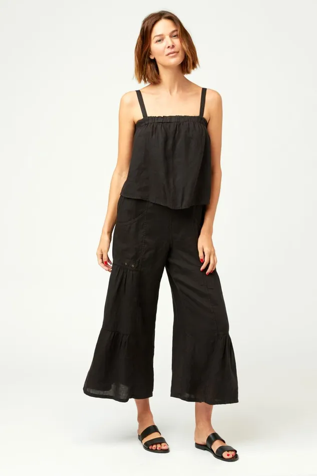 Clothing Jumpsuits XCVI Cleon Flounce Jumpsuit Black