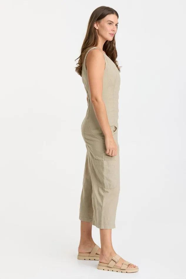 Clothing Jumpsuits XCVI Linen Norris Jumpsuit Pastel Rosemary