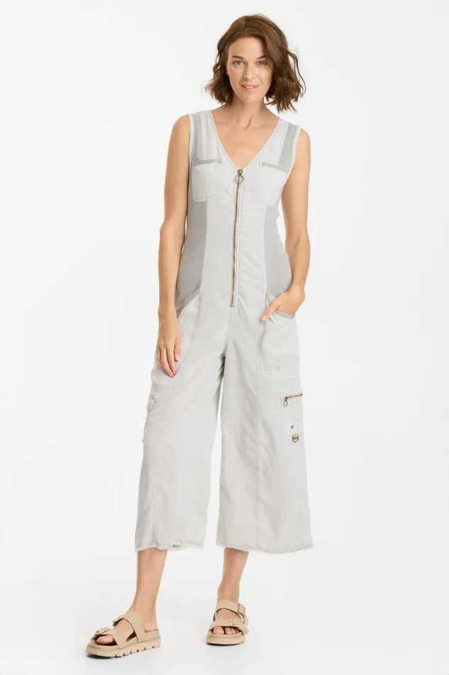 Clothing Jumpsuits XCVI Tavin Crop Jumpsuit Mist Pigment