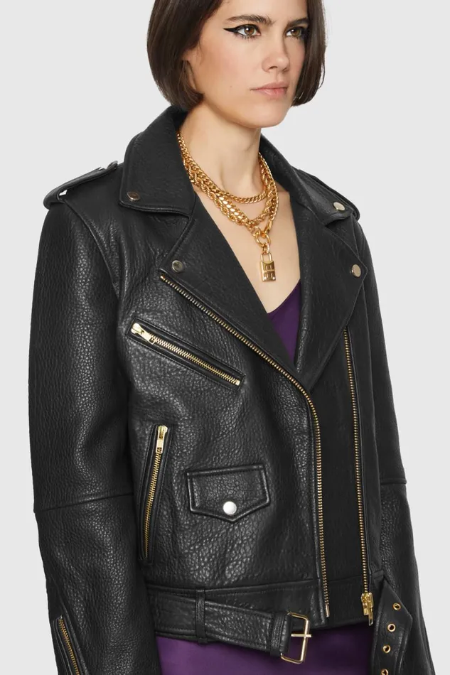 Clothing Leather Rebecca Minkoff Jett Moto Black
