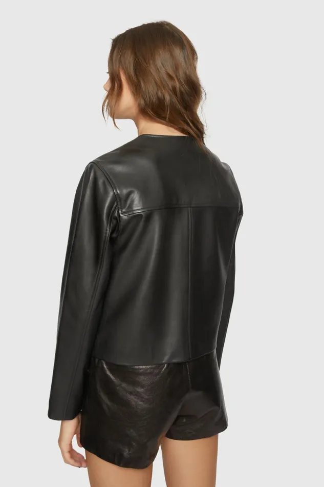 Clothing Leather Rebecca Minkoff Taryn Jacket Black