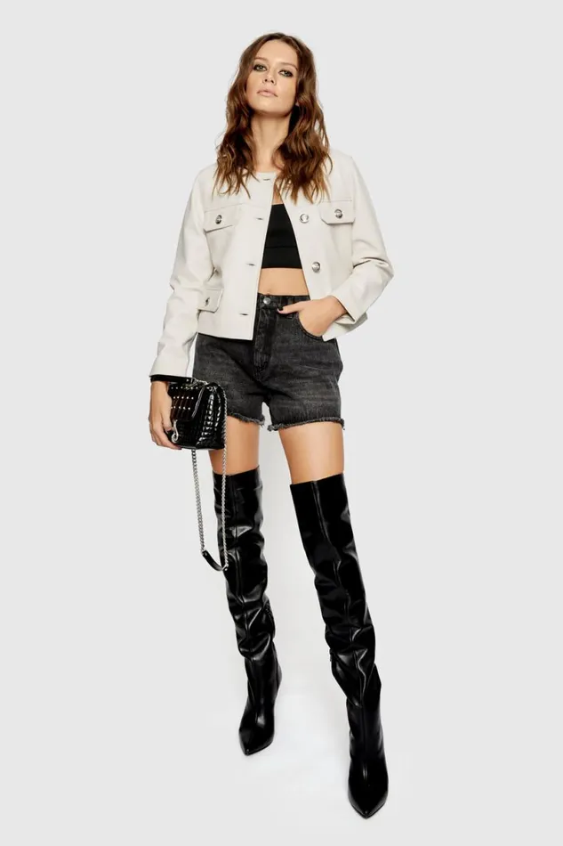 Clothing Leather Rebecca Minkoff Taryn Jacket White