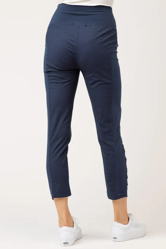 Clothing Leggings XCVI High Waist Jetter Navy