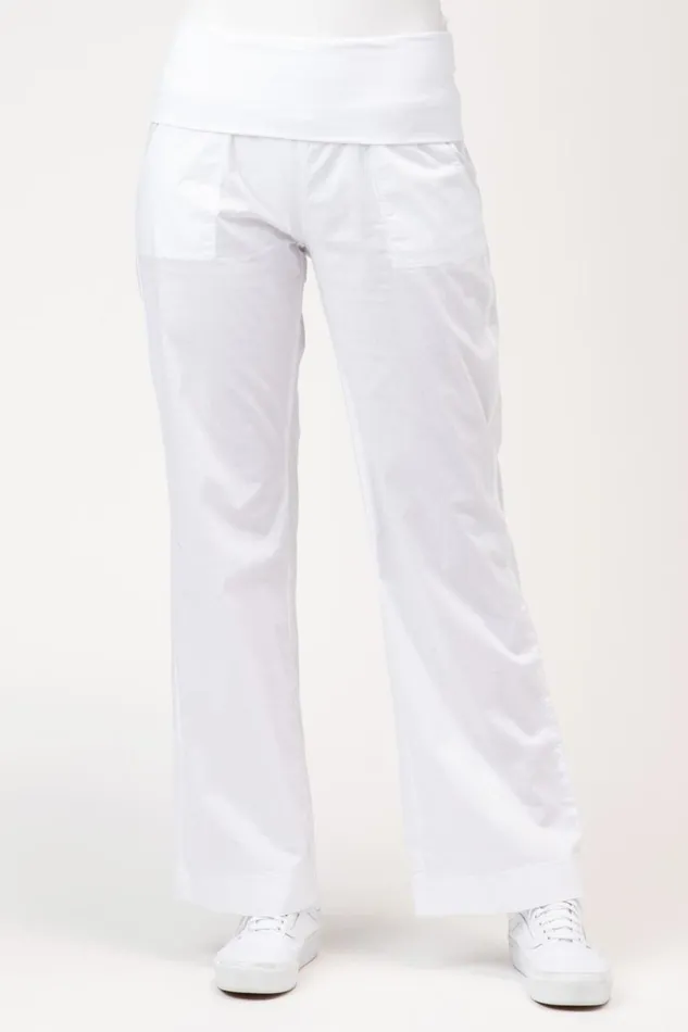 Clothing Pants XCVI 4Pocket Fold Over Pant White