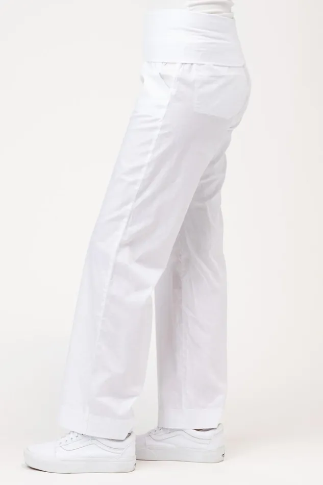 Clothing Pants XCVI 4Pocket Fold Over Pant White