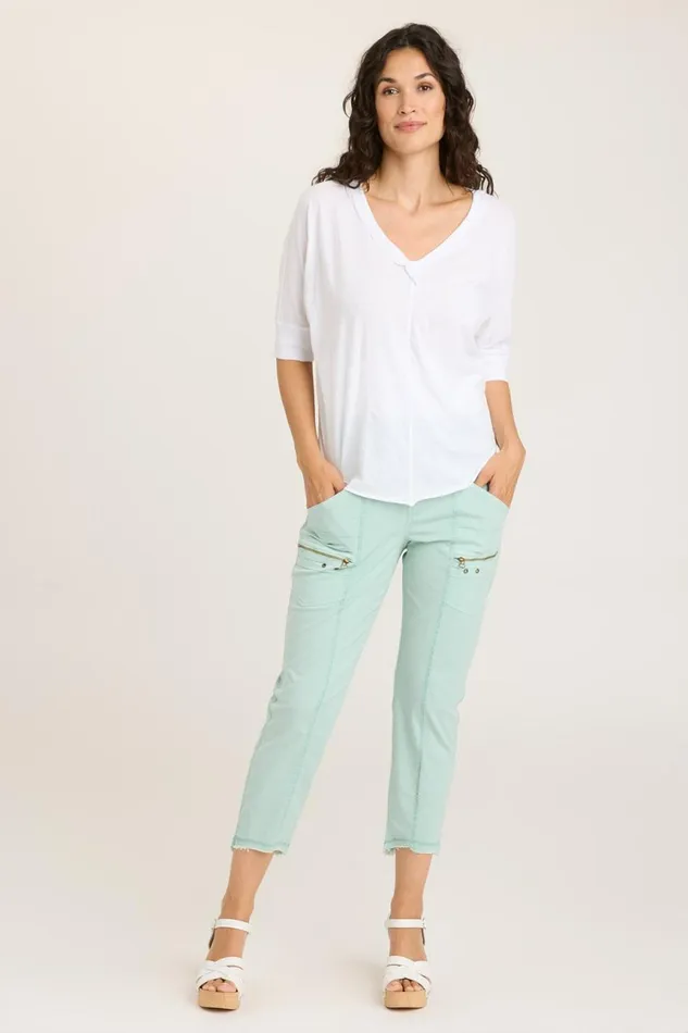 Clothing Pants XCVI Acker Slim Pant Aquifer Pigment