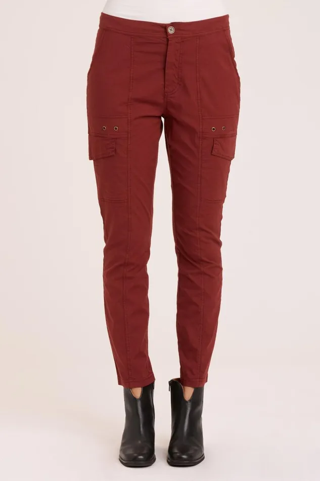 Clothing Pants XCVI Poplin Timberline Legging Port Pigment