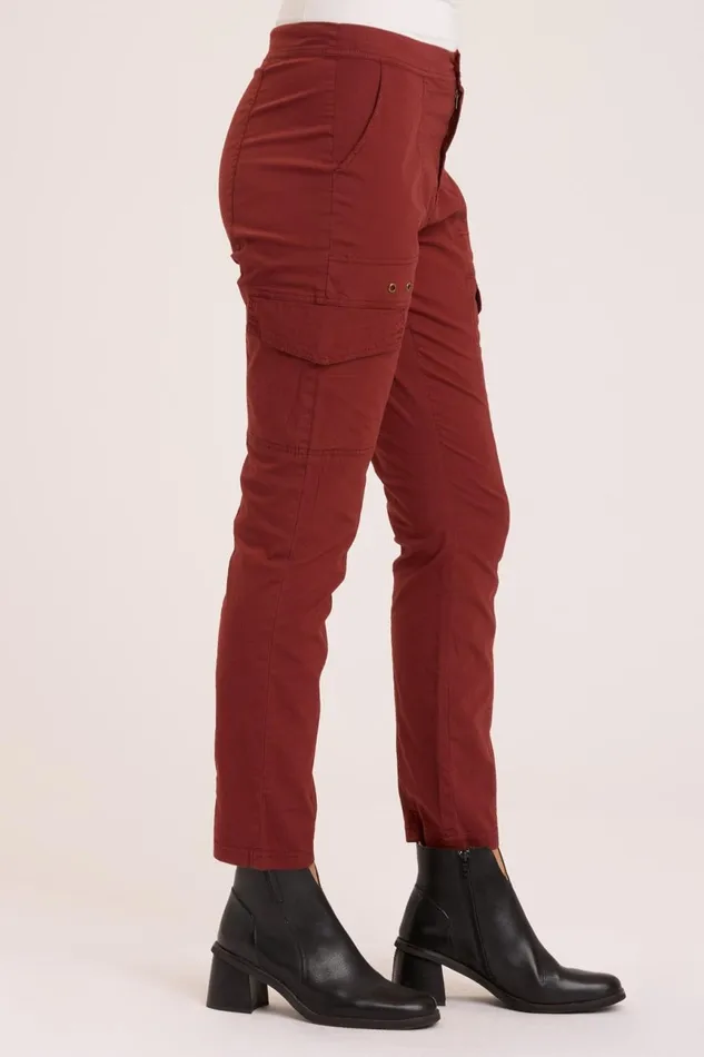 Clothing Pants XCVI Poplin Timberline Legging Port Pigment