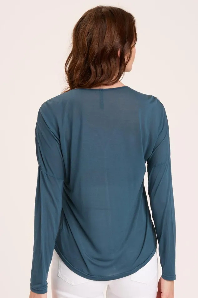 Clothing ShirtsBlouses XCVI Landaff VNeck Top Sea Port