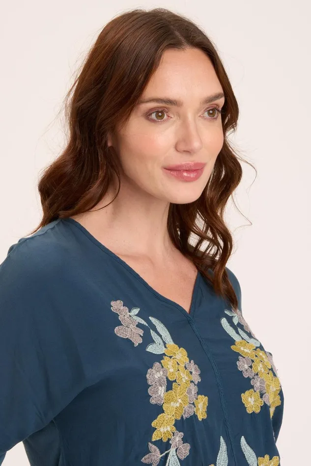 Clothing ShirtsBlouses XCVI Landaff VNeck Top Sea Port