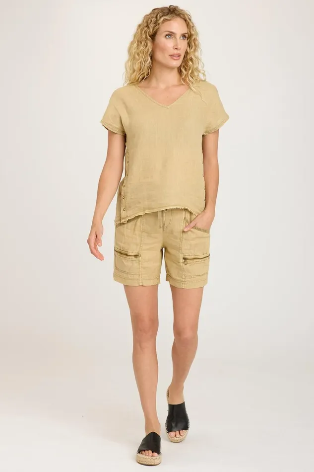 Clothing ShirtsBlouses XCVI Rian Top Linwood Sands Pigment