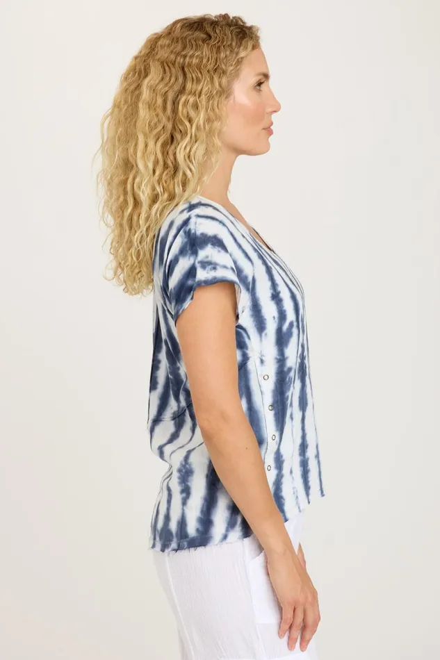 Clothing ShirtsBlouses XCVI Rian Top Pelagic Wash