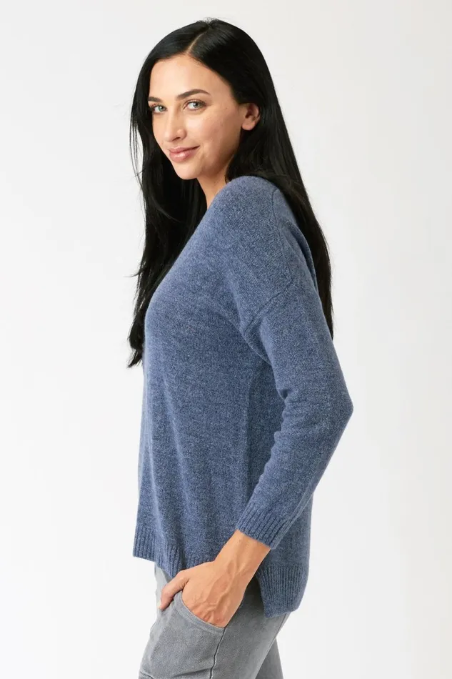 Clothing Sweaters XCVI Zoya VNeck Sweater Naval Heather