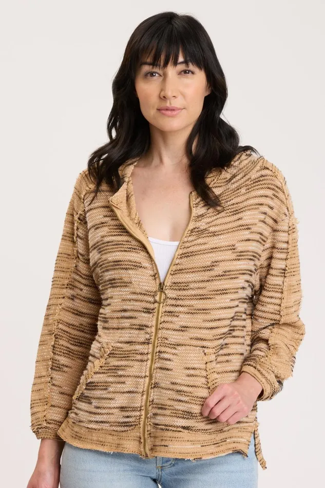 Clothing Sweatshirts XCVI Beckett Hoodie Warm Butterscotch