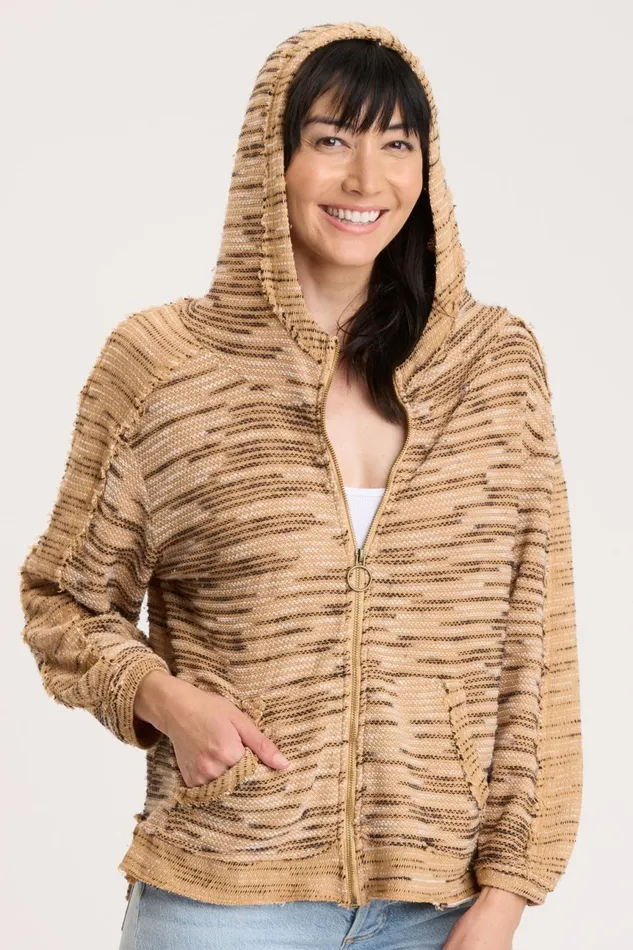 Clothing Sweatshirts XCVI Beckett Hoodie Warm Butterscotch