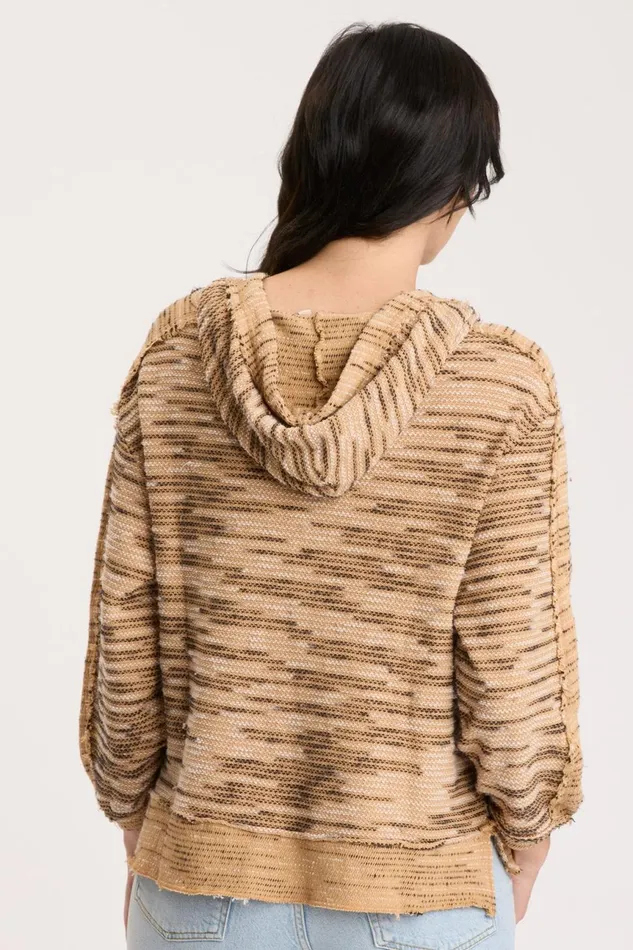 Clothing Sweatshirts XCVI Beckett Hoodie Warm Butterscotch