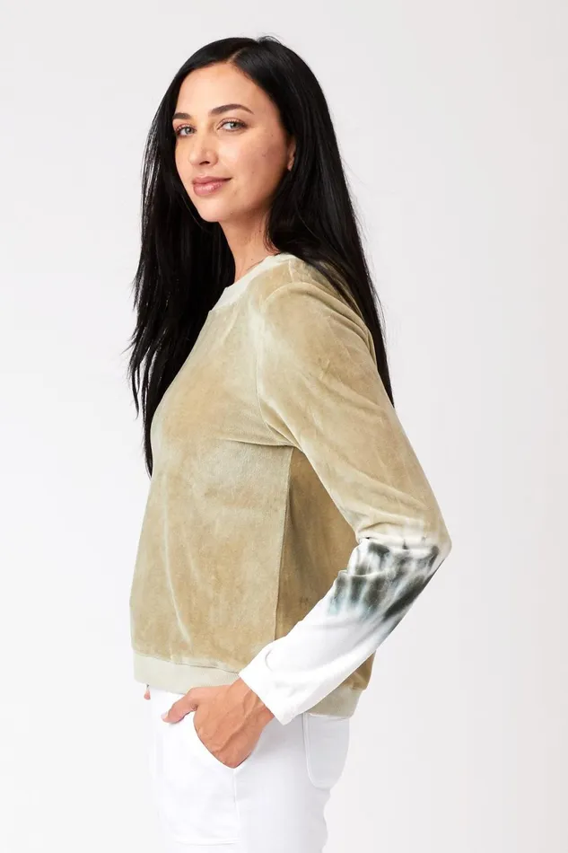 Clothing Sweatshirts XCVI Dakota Pullover Entrap Wash Thicket