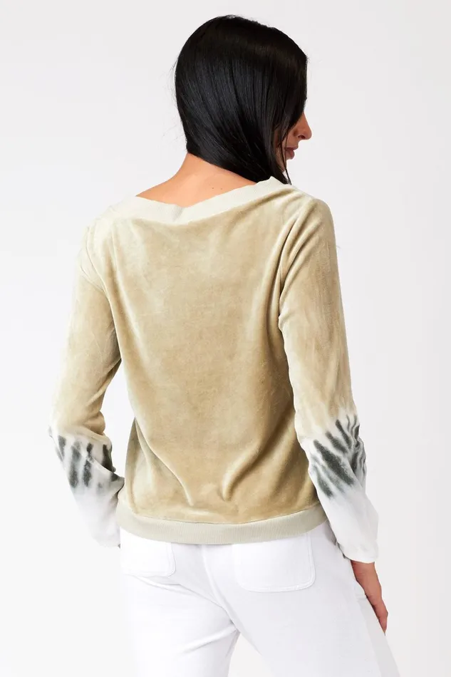 Clothing Sweatshirts XCVI Dakota Pullover Entrap Wash Thicket