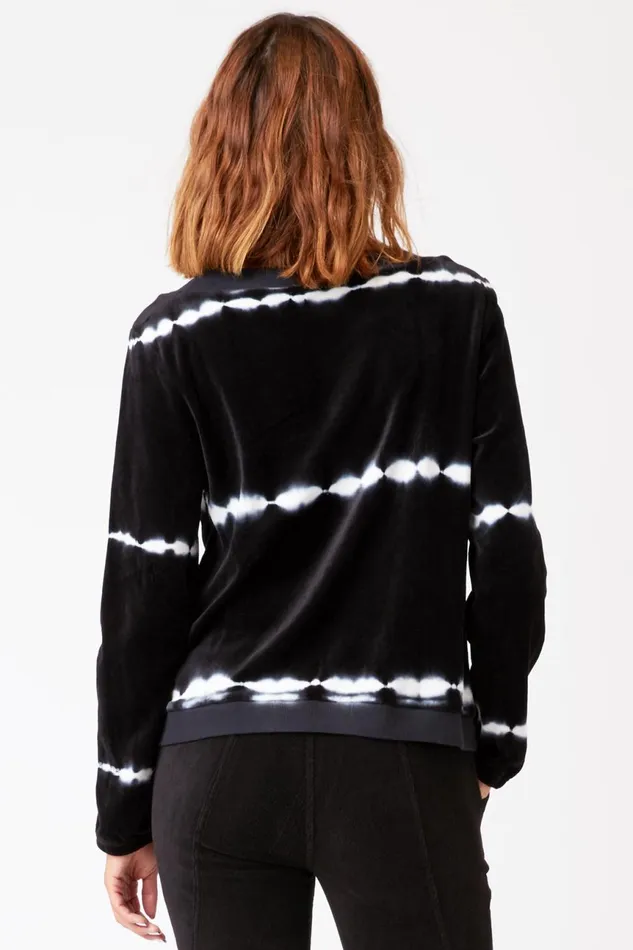 Clothing Sweatshirts XCVI Dakota Pullover Sequence Wash Obsidian