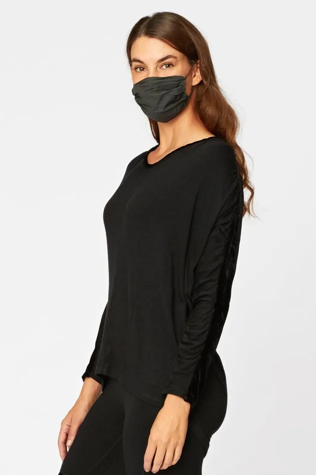 Clothing Sweatshirts XCVI Gaja Top Black