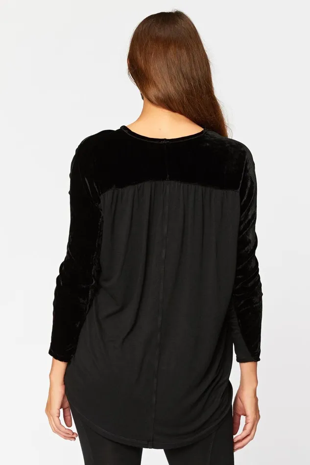 Clothing Sweatshirts XCVI Gaja Top Black