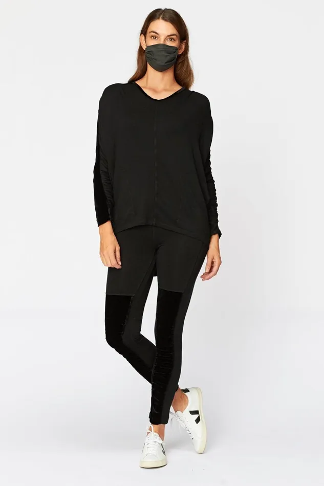 Clothing Sweatshirts XCVI Gaja Top Black