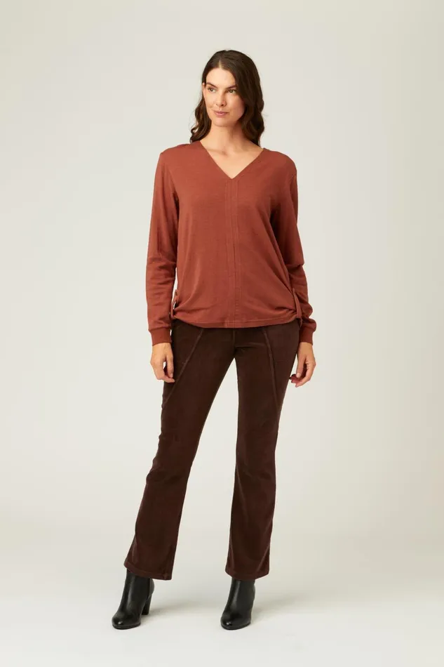 Clothing Sweatshirts XCVI Harriet Pullover Dark Nubuck