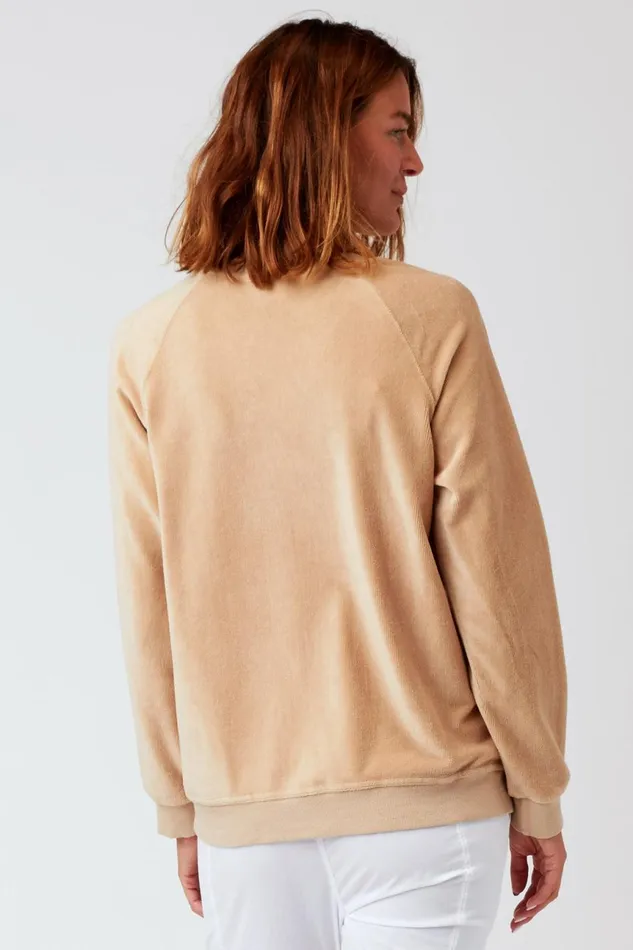 Clothing Sweatshirts XCVI Keoki Pullover Sandcastle