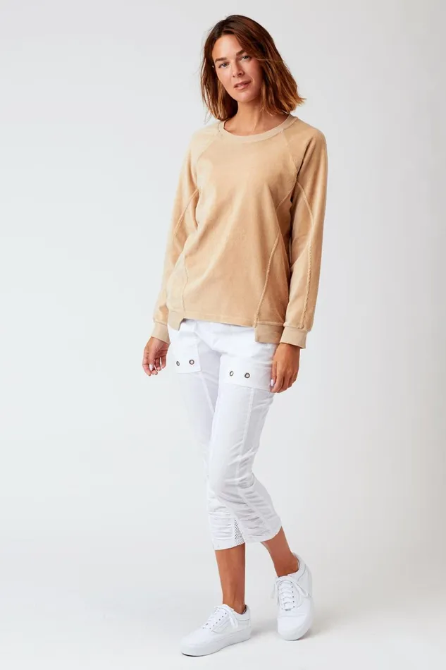 Clothing Sweatshirts XCVI Keoki Pullover Sandcastle
