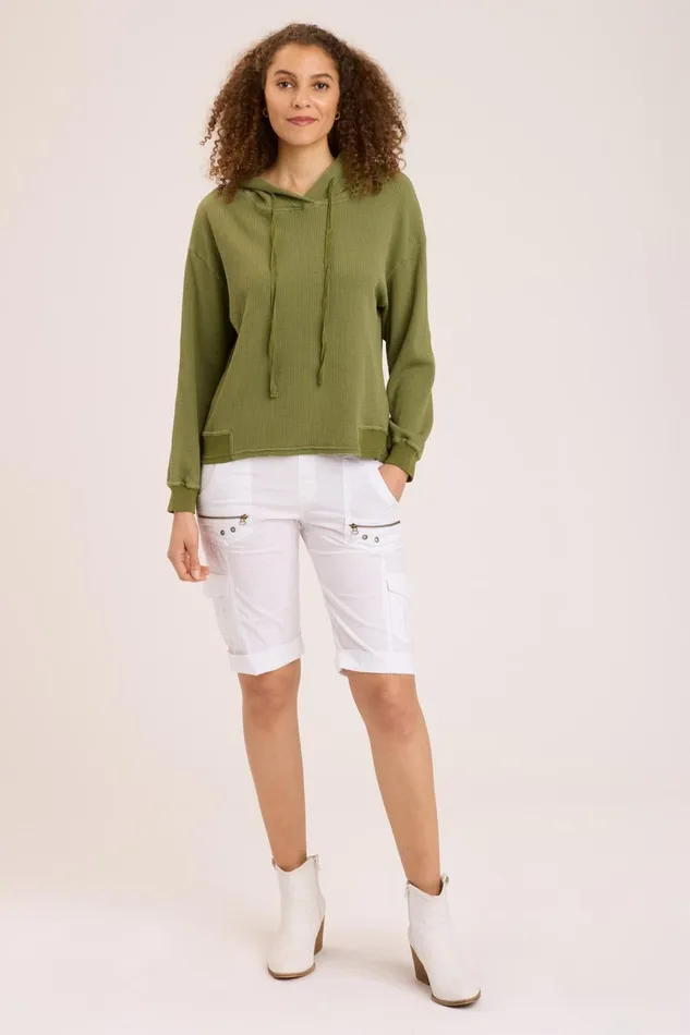 Clothing Sweatshirts XCVI Thermal Sidel Hoodie Apollo Pigment