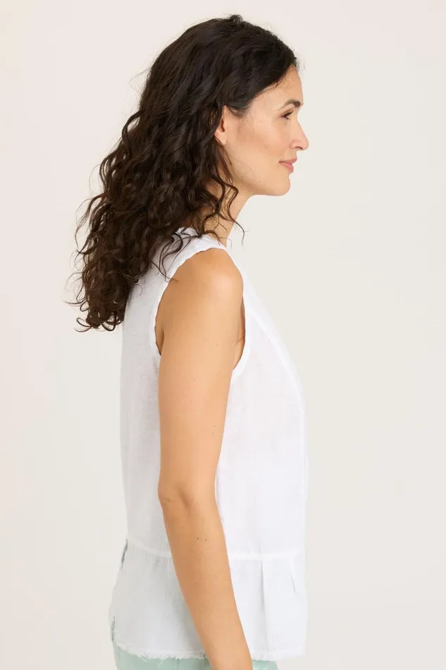 Clothing Tanks XCVI Holti Tank White