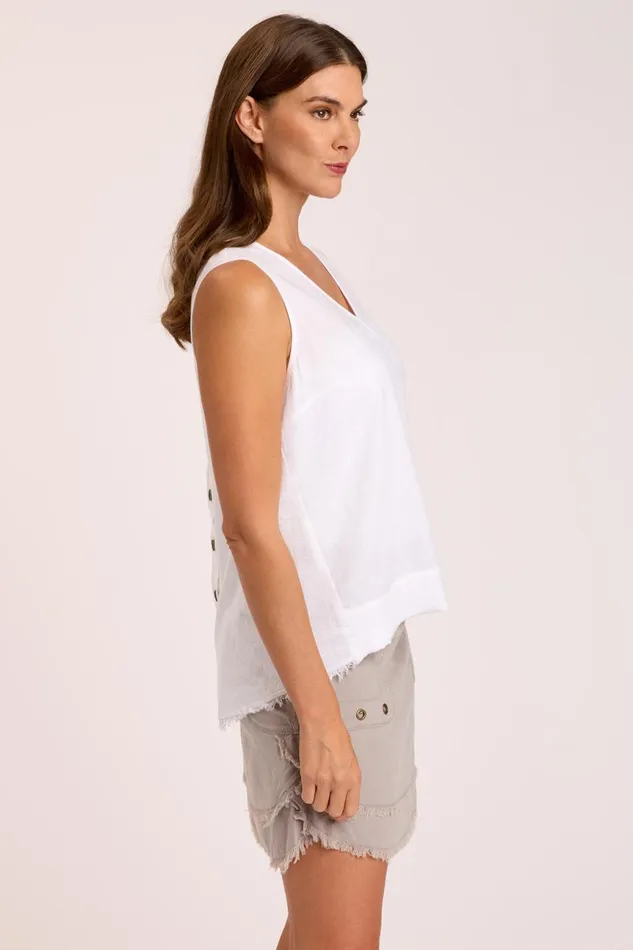 Clothing Tanks XCVI Lanola Tank White