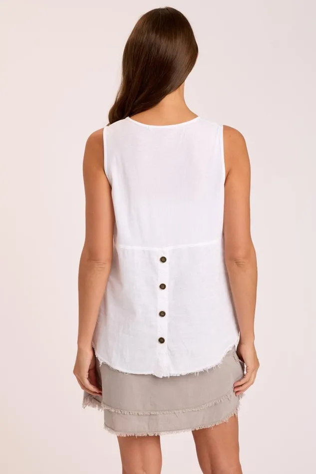 Clothing Tanks XCVI Lanola Tank White