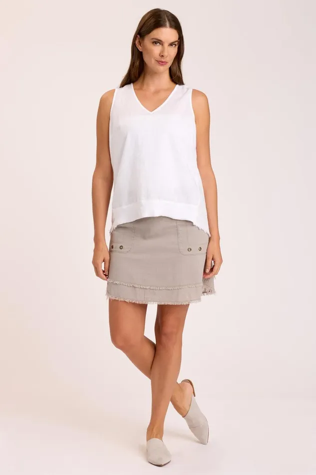 Clothing Tanks XCVI Lanola Tank White