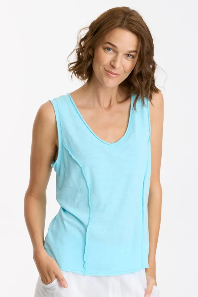 Clothing Tanks XCVI Laramie Tank Mermaid Tail Pigment