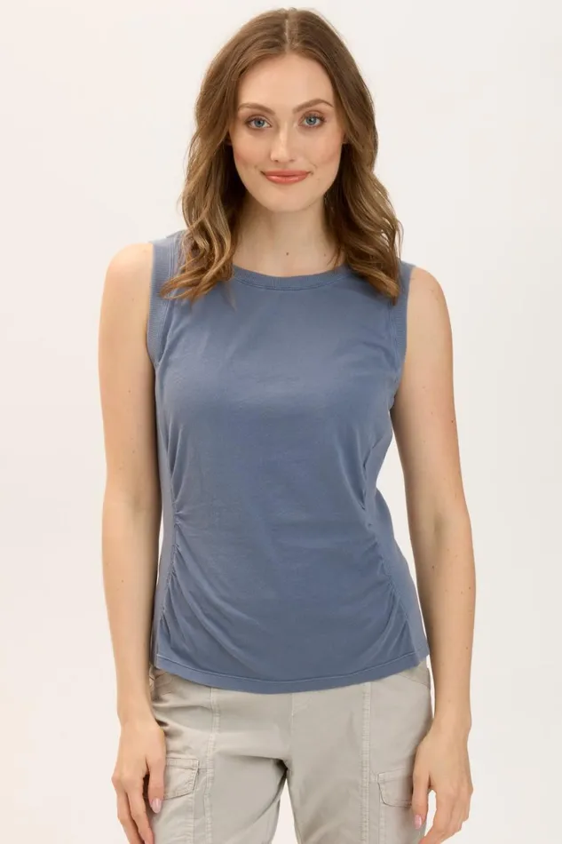 Clothing Tanks XCVI Rexel Tank Orion Blue Pigment