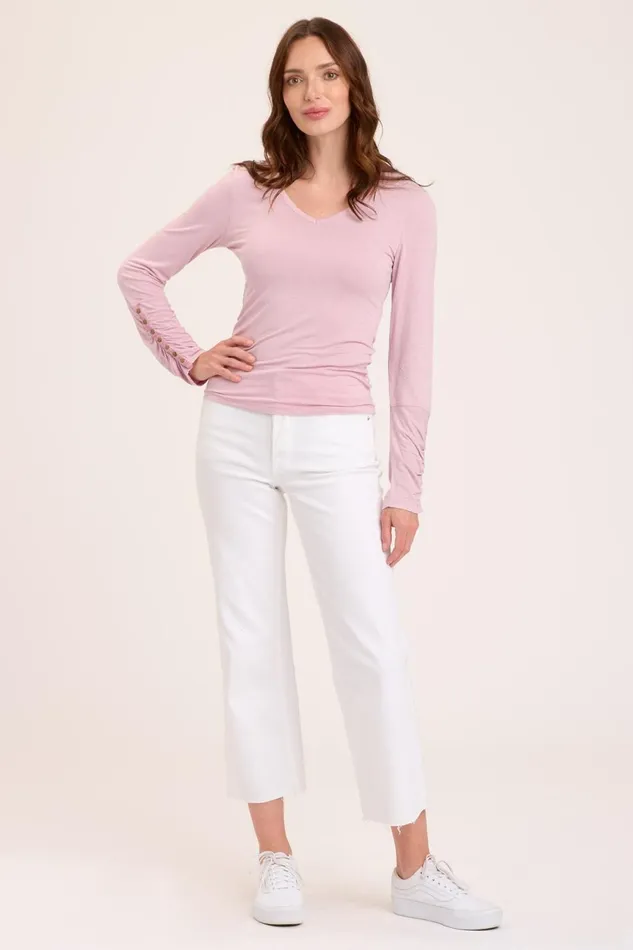 Clothing Tees XCVI Werley VNeck Monet039s Pastel