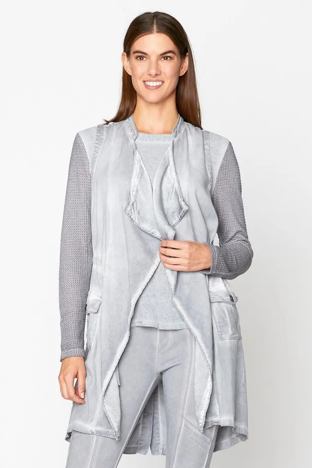 Clothing Vests XCVI Slade Vest Cold Wash Grey